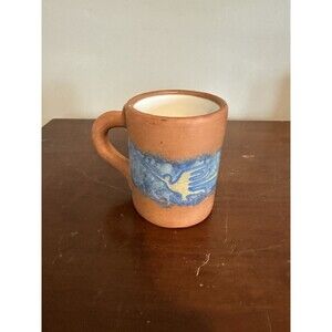 Seminario Urubamba Cusco Peru Earthenware Coffee Cup Mug Bird Blue 4X3